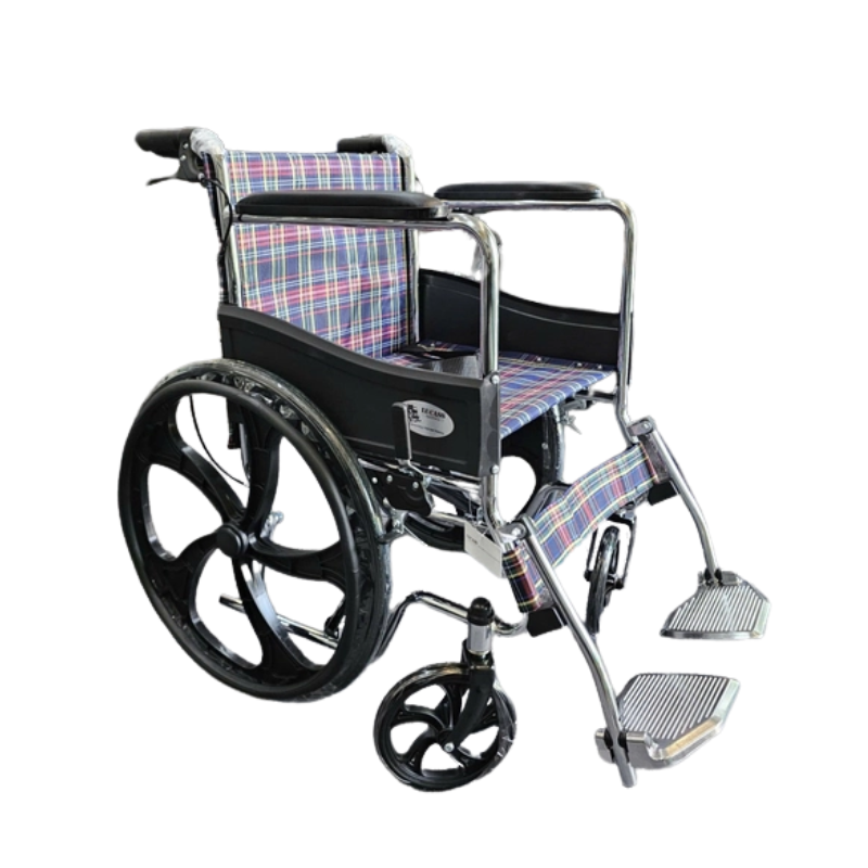 Xe Lăn Nâng Hạ Chân Có Thắng Bánh Mâm Lucass X-96